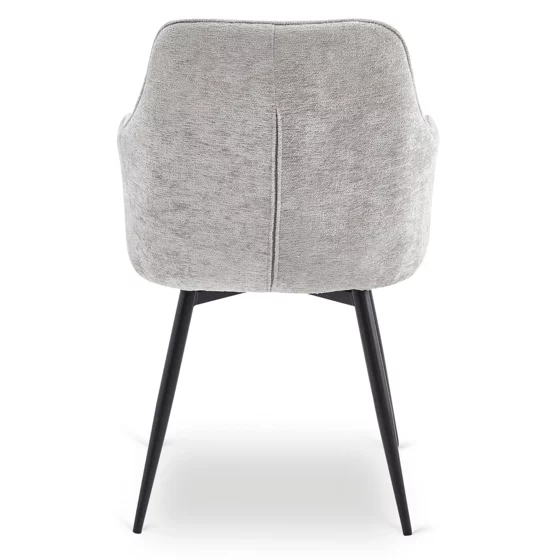 Scaun Rotativ Lotso, 60x60x90 h cm, Structura Metalica, Sezut si Spatar Tapitate cu Stofa Gri picture - 6