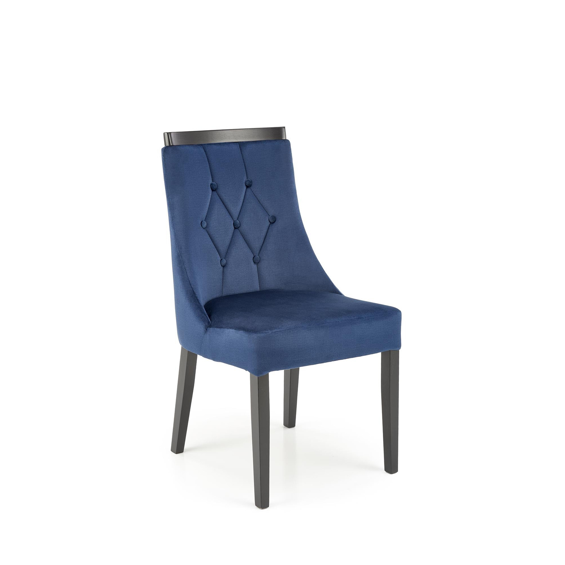 Scaun royal, 50x61x94 cm, albastru monolith 77