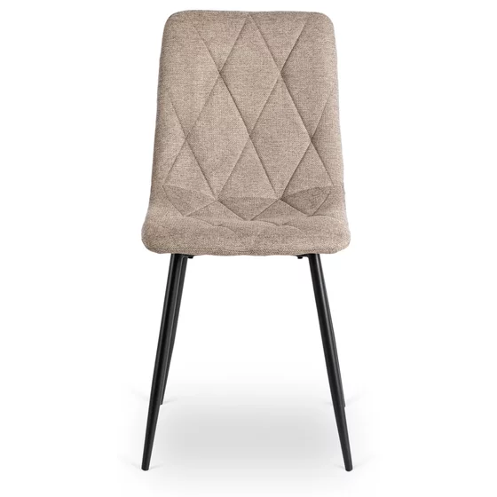 Scaun Ruen 2, 48x57x90 H CM, Structura metalica, Negru/Bej picture - 5