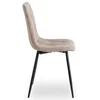 Scaun Ruen 2, 48x57x90 H CM, Structura metalica, Negru/Bej picture - 6