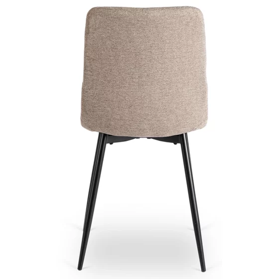 Scaun Ruen 2, 48x57x90 H CM, Structura metalica, Negru/Bej picture - 7