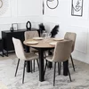 Scaun Ruen 2, 48x57x90 H CM, Structura metalica, Negru/Bej picture - 3