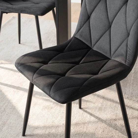 Scaun Ruen , 48x57x90 H CM, Structura metalica, Negru picture - 4