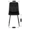 Scaun Ruen , 48x57x90 H CM, Structura metalica, Negru picture - 9