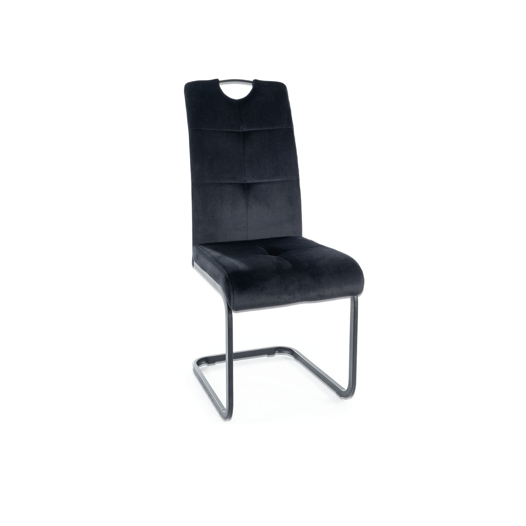 Scaun skog 102, 43x61x101 cm, velvet negru