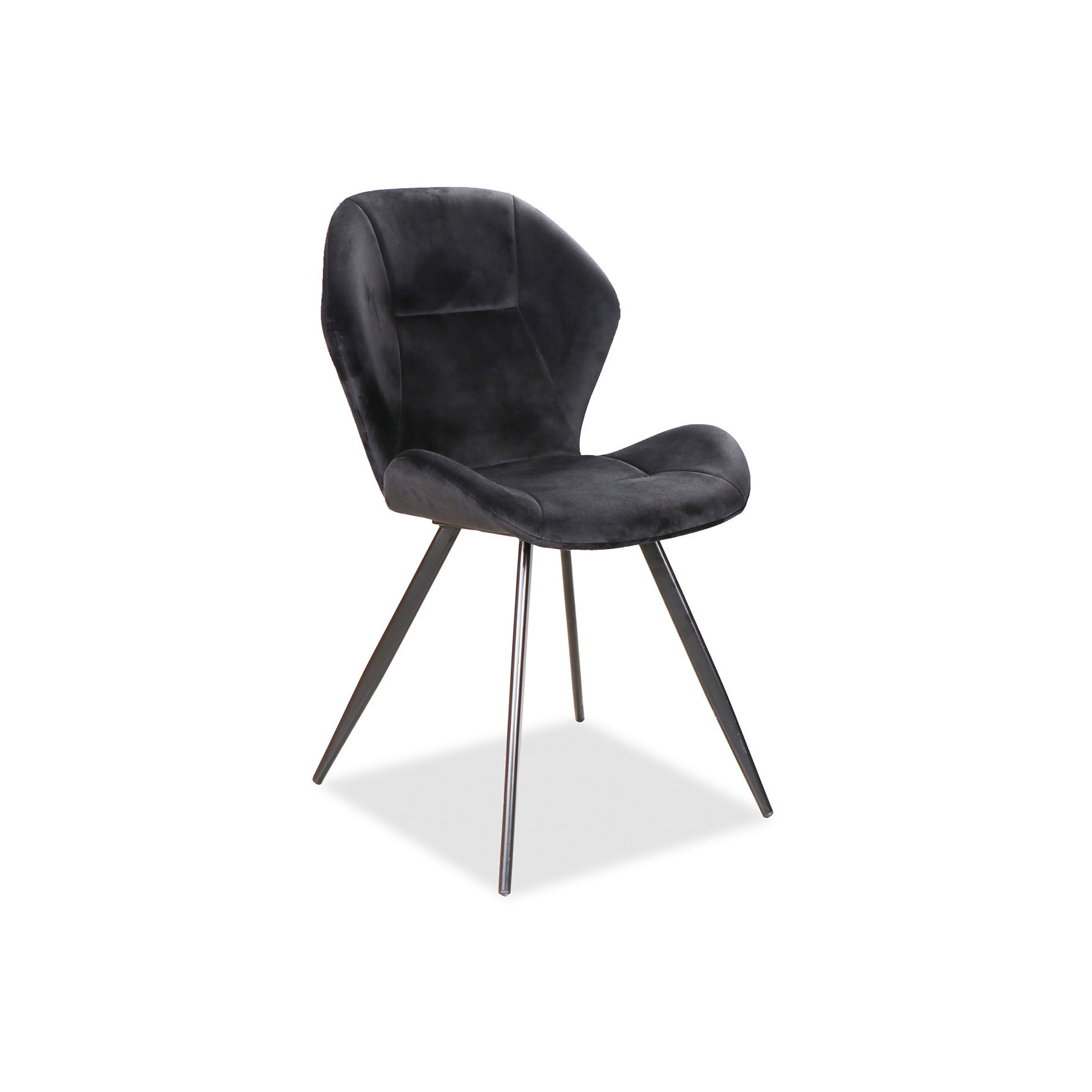 Scaun skog 105, 51x57x85 cm, velvet negru