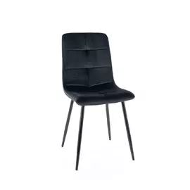 Scaun Skog 106, 45x52x91 cm, Velvet Negru