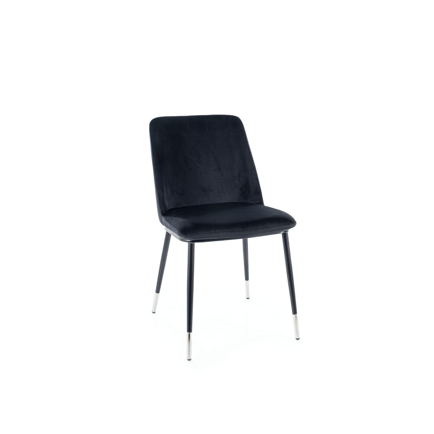 Scaun skog 108, 48x58x85 cm, velvet negru
