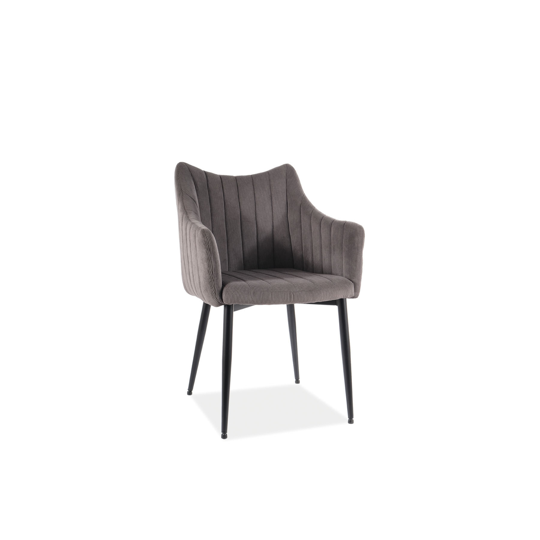 Scaun skog 115, 59x56x87cm, catifea reiata gri