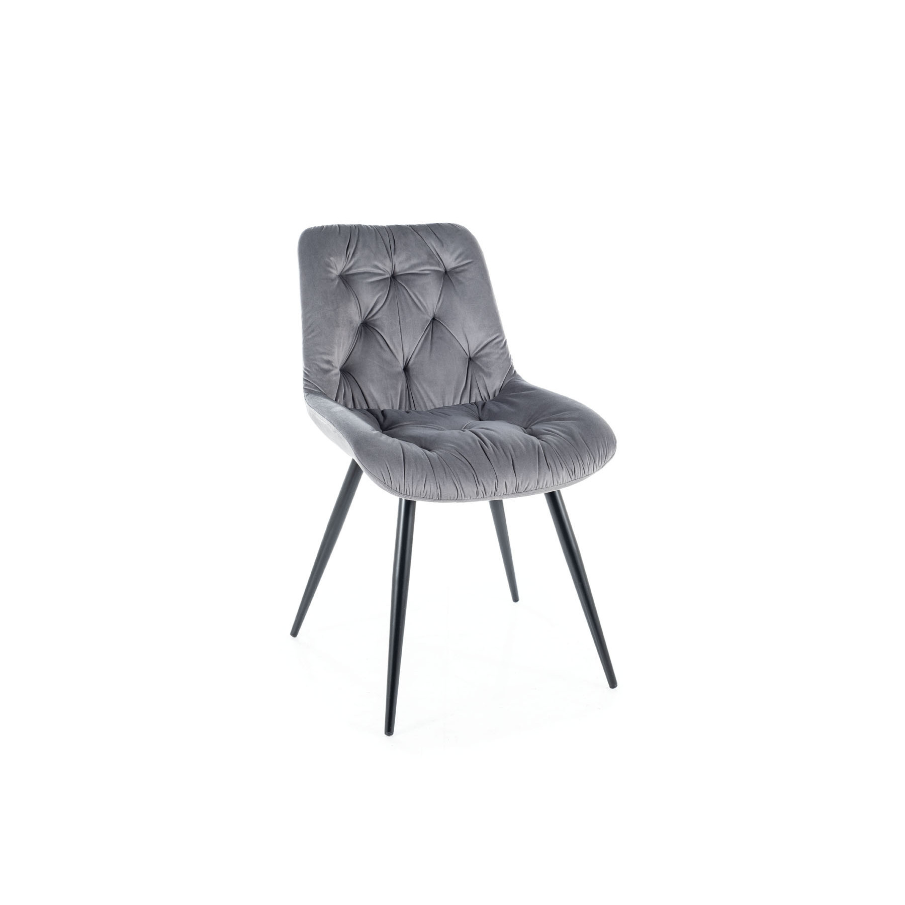 Scaun skog 118, 49x60x84cm, catifea gri