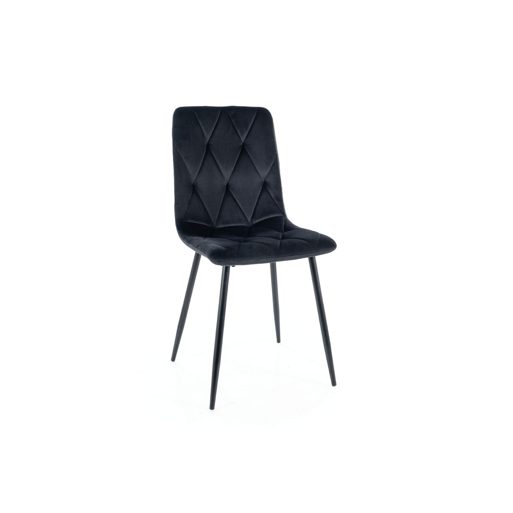 Scaun skog 125, 45x52x91 cm, velvet negru