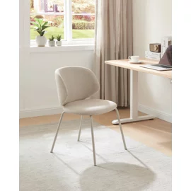 Scaun Skoga, 53x54x77 h cm, Metal/Stofa, Crem