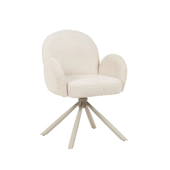 Scaun Velora, 62x58x83 h cm, Stofa Beige picture - 1