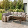 Set De Gradina Cortado,  230x175x86 h cm, Ratan Sitetic, Maro/Gri picture - 1