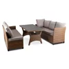 Set De Gradina Cortado,  230x175x86 h cm, Ratan Sitetic, Maro/Gri picture - 3