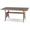Set De Gradina Cortado,  230x175x86 h cm, Ratan Sitetic, Maro/Gri picture - 5