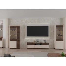 Set Living Kobe B, 3 Piese, Pal Melminat, Nuc/Beige