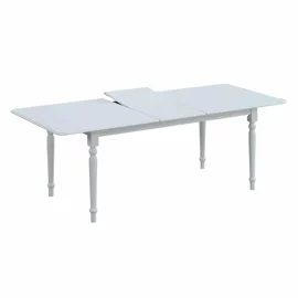 Set Masa Extensibila Clover + 6 Scaune Benoni, 160-200x90x76 h cm, Lemn/MDF, Alb