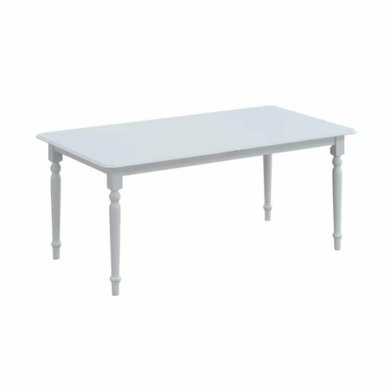 Set Masa Extensibila Clover + 6 Scaune Benoni, 160-200x90x76 h cm, Lemn/MDF, Alb picture - 3