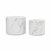 Set Masuta de Cafea Alvo, 53x39x40 h cm + 40x26x35 cm, MDF, Alb Marmura picture - 1