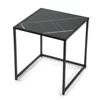Set Masute de Cafea Duetta, 38x38x41 h cm + 35x35x38 cm, Metal/Pal Melaminat, Negru Marmura picture - 6