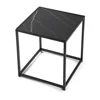 Set Masute de Cafea Duetta, 38x38x41 h cm + 35x35x38 cm, Metal/Pal Melaminat, Negru Marmura picture - 7