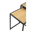 Set Masute de Cafea Duetta, 40x40x50 h cm + 35x35x45 cm, Metal/Pal Melaminat, Stejar Natur picture - 8
