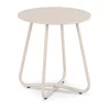 Set Mobilier De Gradina Nikea, Beige/Perne Gri Deschis, 2 Fotolii + Masuta, 70x105x90 cm, Metal/Stofa picture - 3