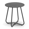 Set Mobilier De Gradina Nikea, Negru/Perne Gri, 2 Fotolii + Masuta, 70x105x90 cm, Metal/Stofa picture - 2