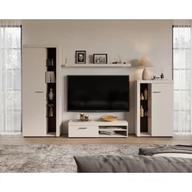 Set Mobilier Rumba, 270x40x190 h cm, Pal Melaminat, Beige Nisip