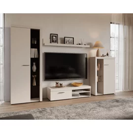 Set Mobilier Rumba, 270x40x190 h cm, Pal Melaminat, Beige Nisip