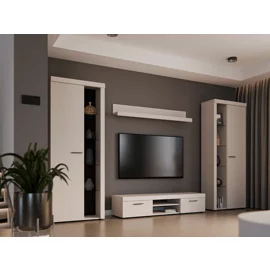 Set Mobilier Rumba XL, 300x40x190 h cm, Pal Melaminat, Beige Nisip