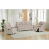 Set Recliner ASTHA 3R+1R+1R, Canapea 3R - 187x94x102, Fotoliu - 79x94x102 cm, Stofa, Beige picture - 1