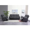 Set Recliner Baxter, Canapea 3 Locuri + Canapea 2 Locuri + Fotoliu, Actionare Electrica, Stofa Gri picture - 1