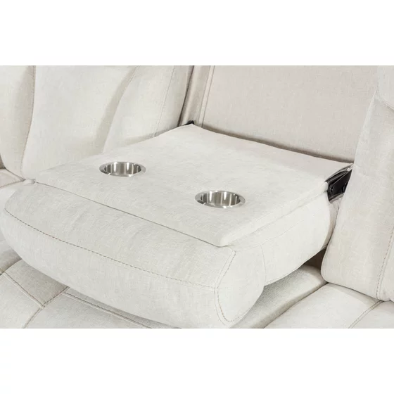Set Recliner Electric Snug 3L+2R+1R, Canapea 3L - 228x96x106 h cm, Canapea 2R + Bar - 201x96x106 cm, Fotoliu - 107x96x106 h cm, Stofa, Beige picture - 5