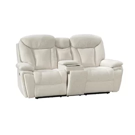 Set Recliner Electric Snug 3L+2R+1R, Canapea 3L - 228x96x106 h cm, Canapea 2R + Bar - 201x96x106 cm, Fotoliu - 107x96x106 h cm, Stofa, Beige
