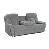 Set Recliner Electric Snug 3L+2R+1R, Canapea 3L - 228x96x106 h cm, Canapea 2R + Bar - 201x96x106 cm, Fotoliu - 107x96x106 h cm, Stofa, Gri picture - 3