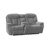 Set Recliner Electric Snug 3L+2R+1R, Canapea 3L - 228x96x106 h cm, Canapea 2R + Bar - 201x96x106 cm, Fotoliu - 107x96x106 h cm, Stofa, Gri