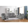 Set Recliner Electric Snug 3L+2R+1R, Canapea 3L - 228x96x106 h cm, Canapea 2R + Bar - 201x96x106 cm, Fotoliu - 107x96x106 h cm, Stofa, Gri