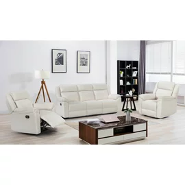 Set Recliner Malvern 3RR+1R+1R, Canapea 3RR - 213x94x104 cm, Fotoliu 1R - 96x94x104 cm, Stofa, Beige