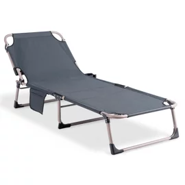 Sezlong de Gradina Salamanca, 167-190x73x72 h cm, Structura Metalica, Gri
