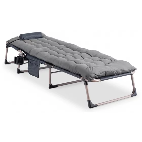 Sezlong de Gradina Salamanca, 167-190x73x72 h cm, Structura Metalica, Gri picture - 3