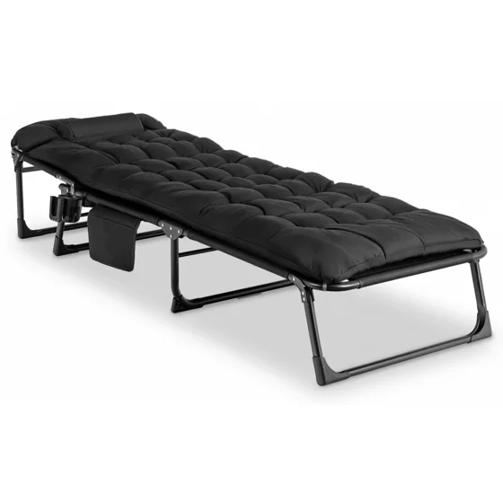 Sezlong de Gradina Salamanca, 167-190x73x72 h cm, Structura Metalica, Negru picture - 3