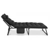Sezlong de Gradina Salamanca, 167-190x73x72 h cm, Structura Metalica, Negru picture - 4