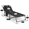 Sezlong de Gradina Salamanca, 167-190x73x72 h cm, Structura Metalica, Negru picture - 10