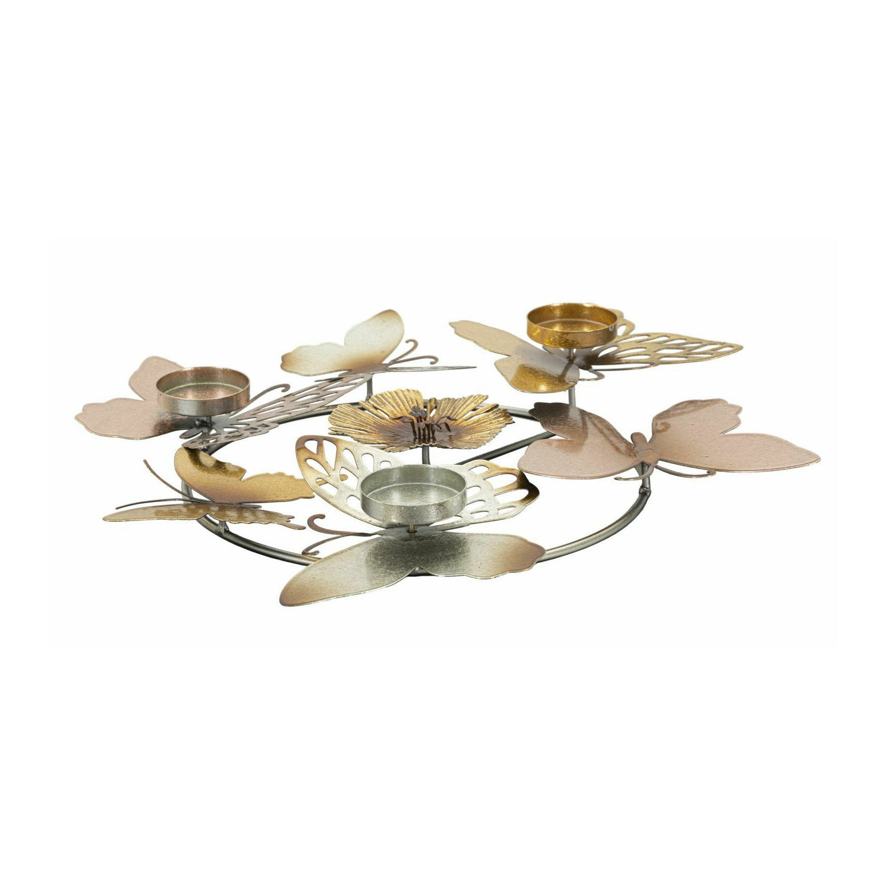 Suport lumanare, roma2530, multicolor, metal, 7x39x35.5 cm