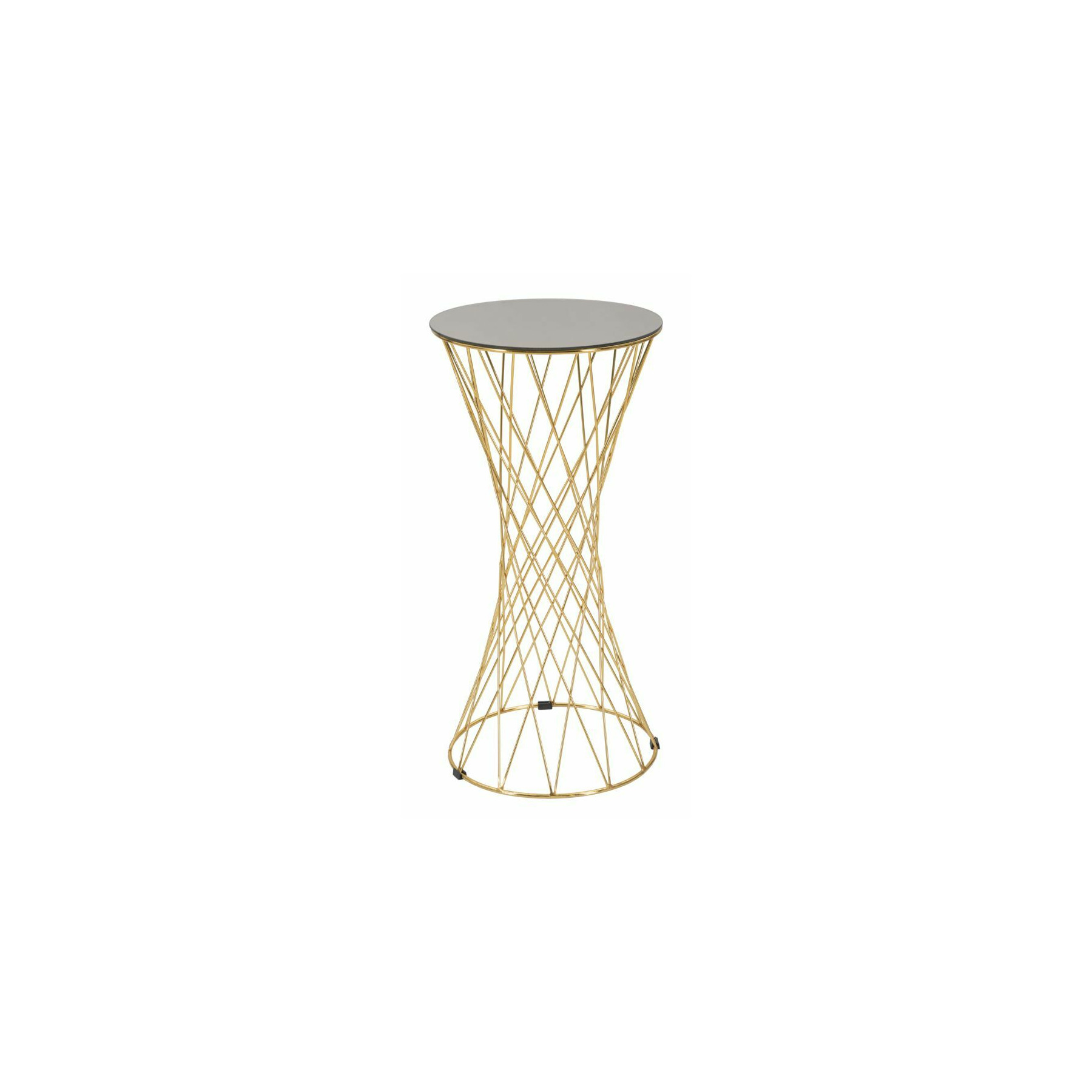 Suport pentru flori, roma2322, auriu, bronz si oglinda, metal si sticla, 80x40x40 cm