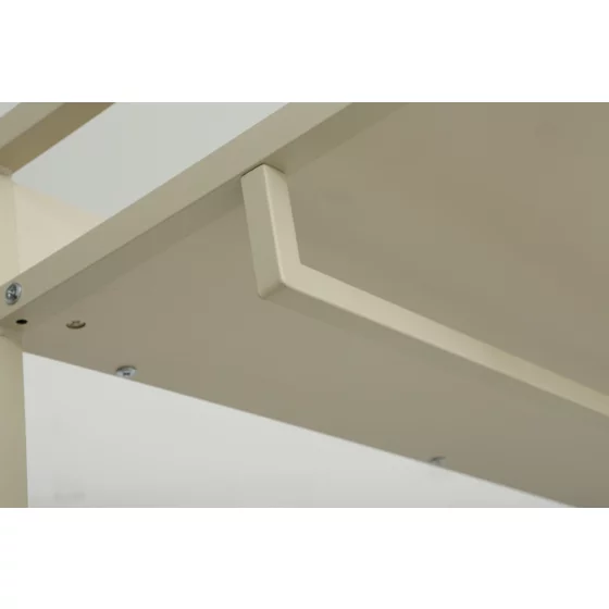 Suport pentru Haine cu umeras si polite Industro Line B, 84x40x180 CM, Metal/Pal Melaminat - Crem picture - 3