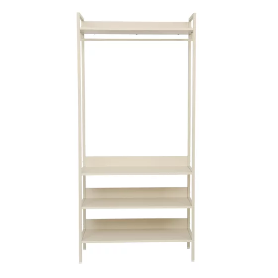 Suport pentru Haine cu umeras si polite Industro Line B, 84x40x180 CM, Metal/Pal Melaminat - Crem picture - 2
