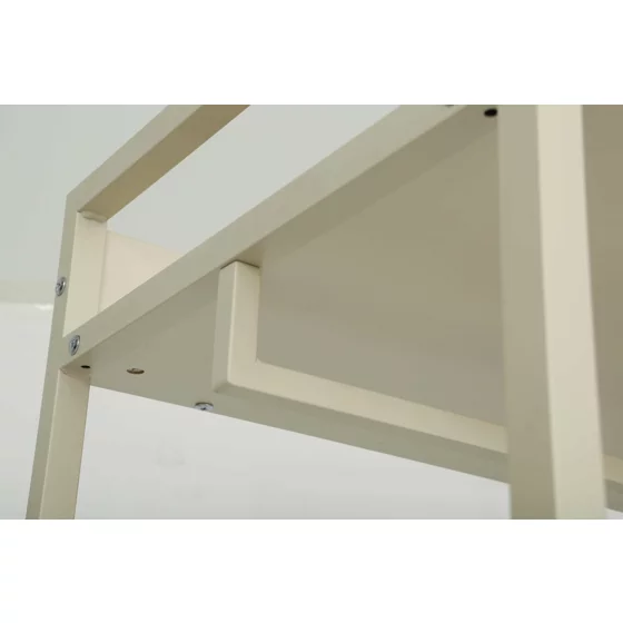 Suport pentru Haine cu umeras si polite Industro Line C, 52x40x180 CM, Metal/Pal Melaminat - Crem picture - 3